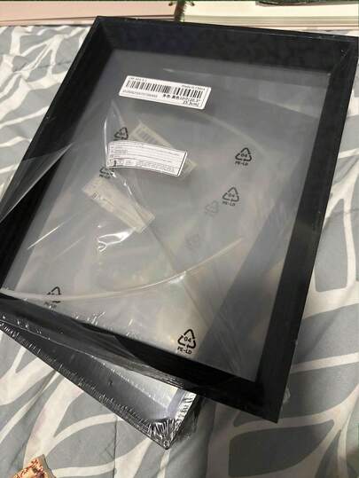 SHEIN 1 Stück 3D Cut Out Acryl Trockenblumen Ausstellungsrahmen, Kunststoff Geschenk DIY Präparat Trockenblumen Rahmen, Schwebender Ausstellungsständer für den Schreibtisch, Hochzeits- und Feiertagsgeschenk