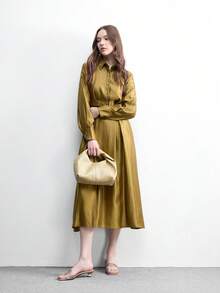 CUCCOO BIZCHIC 春夏新款户外女式杏色方头露趾高跟凉鞋 女式细跟法式裙拖 - 香檳色 - 查看 6