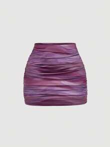 SHEIN MOD Bộ 2 váy ôm sát xếp ly tối giản phong cách thường ngày dành cho nữ. - Nhiều màu - Xem 7