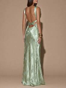 SHEIN BAE Đầm dự tiệc, đầm dạ hội ... - màu xanh lá - Xem 6