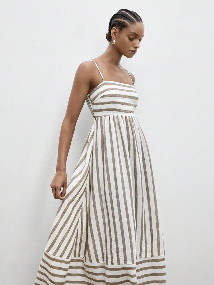 SHEIN Maija Women's Sleeveless Striped Midi Dress, Fashionable Summer, Summer Dress , Summer Dresses For Women, Summer Outfits, Summer Clothes, Spring Outfit Women, Spring Clothing, Spring Clothes Women, Spring Break Outfits, Spring Outfit, Festival Dress For Women, New Festival Dress, St Patrick's Day, São João, Beach Dresses, Beach Outfit For Women, Elegant Dress Women, Elegant Dresses  St Patrick's Day Women Easter Summer Outfits Easter Dress Women Party Top Beach Dress Summer Holiday Outfits Each Vacation Outfits For Women  Summer Outfit For Women Going Out Outfits Graduation Graduation Outfit  Casual Dresses  Casual Blouses For Women