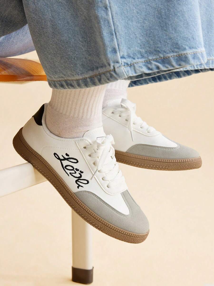 CUCCOO EASI Women's Casual Sneakers - Black and White - View 1