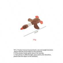 PETSIN Cute Canvas Duck Shaped Plush Dog Toy With BB Calls, Interactive Play For Dogs - Multicolor - View 9