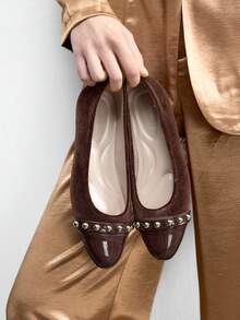 CUCCOO BIZCHIC Women's Flat Shoes Spring Shoes - Brown - View 4
