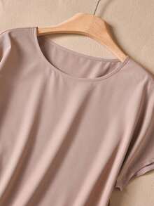 Rusticease 印花休闲优雅女式两件套短袖上衣和裤子套装 春季外出服 夏季女装 粉色度假套装 女士假日套装 印花T恤上衣 女士休闲套装 女士夏季套装 裤装套装 夏季裤装套装 - 彩色 - 查看 4