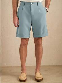 Core Aspect 男士休闲畅销直筒短裤，ins风，春夏热销单品，春夏必备，适合外出、日常聚会，送给男友/老公的绝佳礼物 - 薄荷綠 - 查看 7