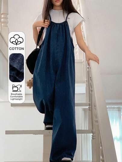 Dazy Kids 少女条纹印花休闲连体裤