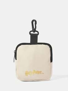 HARRY POTTER X SHEIN Coin Purse With Safety Buckle And Zipper Pocket, Multi-Functional Storage Bag, Coin Collection And Organization Pouch, Suitable For Both Men And Women - Beige - View 4