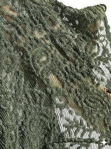 Bohemela 波西米亚风佩斯利提花针织吊带背心，修身剪裁，夏季度假风 - 墨綠色 - 查看 7