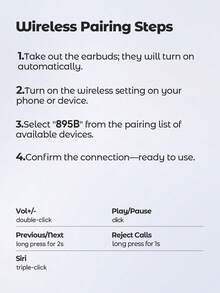 Teckwe Wireless Sports Headphones, Long Battery Life, Noise Reduction, Digital Display Charging Case, Waterproof Sweat Resistant, Type-C Fast Charging, Open Ear - one-size - View 6