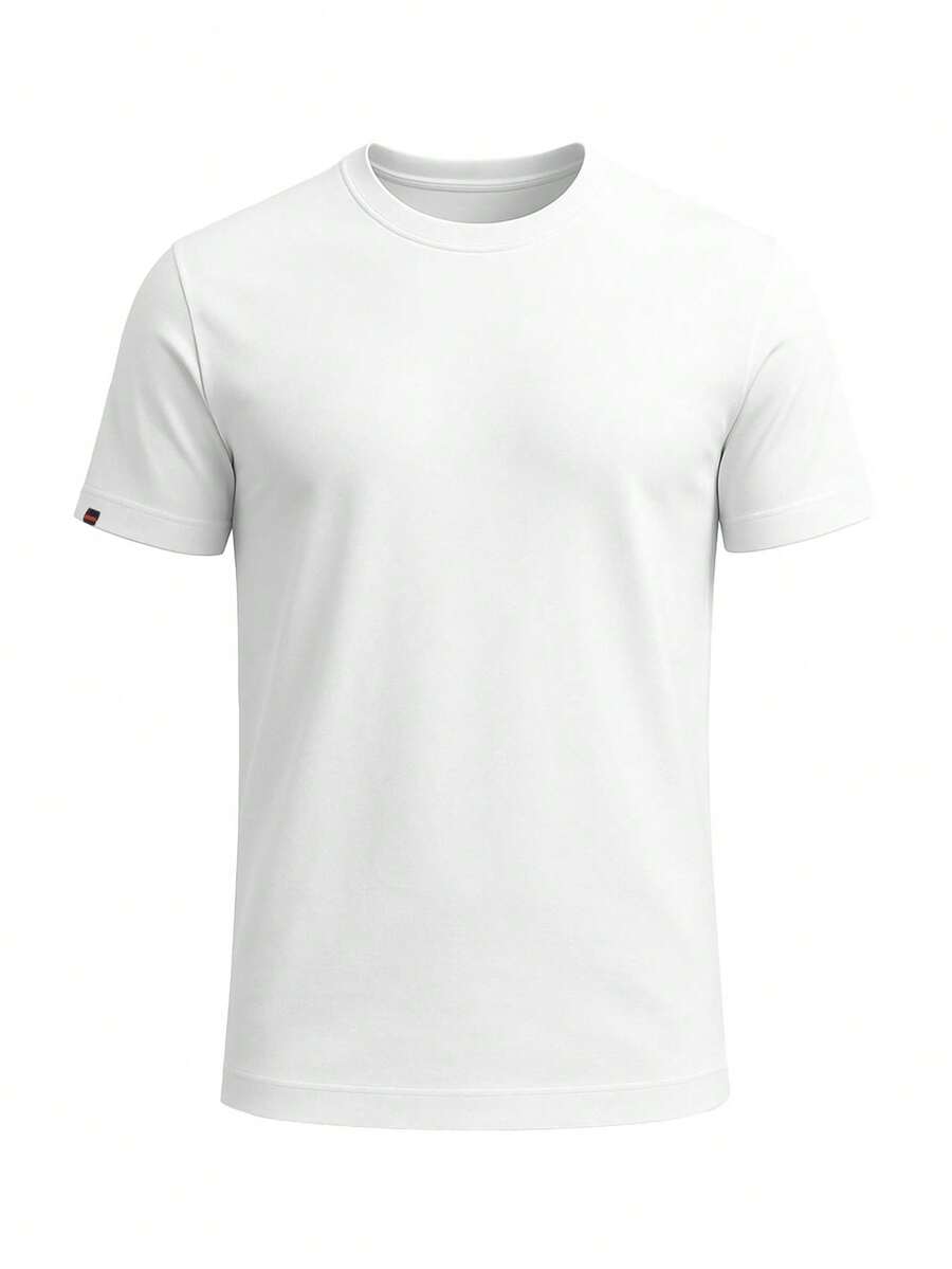 Classic Essential Men's T-Shirt White - trắng - Xem 1