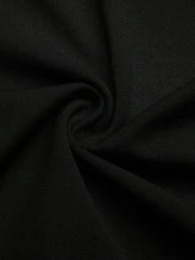 Sweetra Áo kiểu nữ cỡ lớn phong cách Pháp thanh lịch, cổ chữ V, tay ngắn, dáng peplum màu đen và vàng, áo peplum nữ, áo công sở nữ, áo peplum, trang phục đi nghỉ mát cho nữ, bộ trang phục nữ, trang phục sang trọng, phụ kiện trang phục, ý tưởng phối đồ - màu đen - Xem 5
