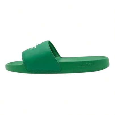  Sandalias Lacoste para Hombre - Chanclas Deportivas Verde Vibrante con Logotipo del Cocodrilo en Relieve y Suela Ergonómica Confortable - Original Lacoste