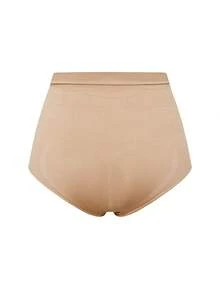 SHAPORA Women's Solid Color High Waist Elastic Shaping Briefs - Apricot - View 9