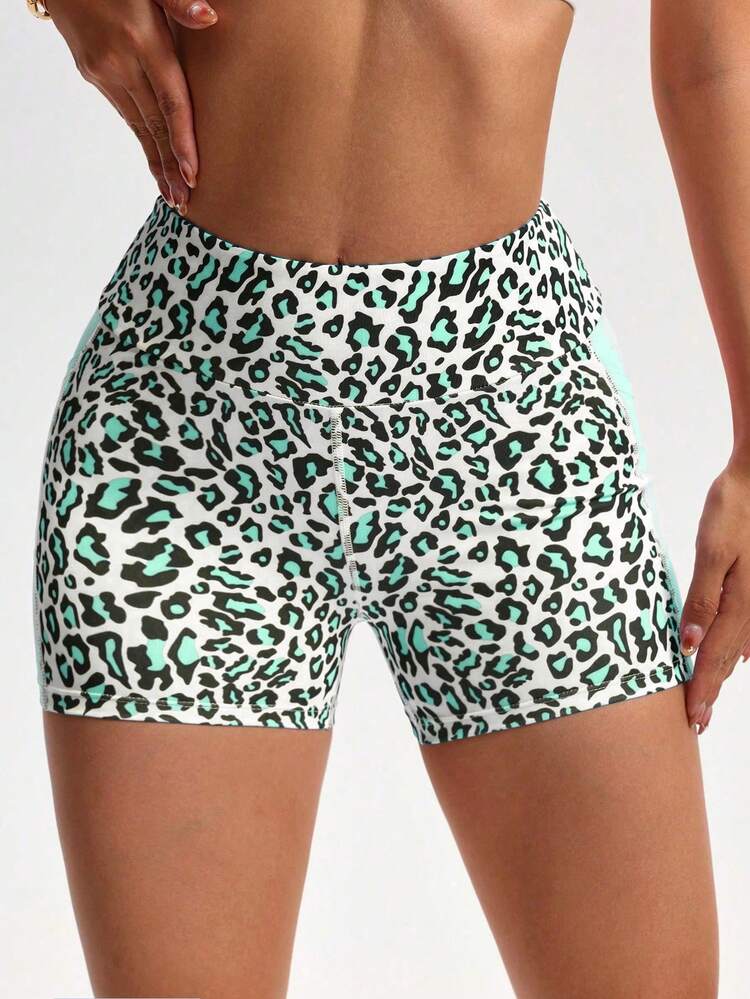 Slayform Slayform Women's Fashionable Leopard Print Patchwork