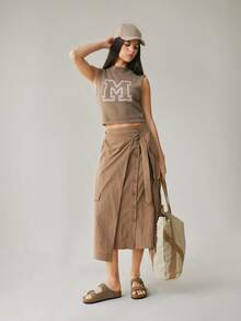 Solecia Sandalias de playa minimalistas y casuales para damas en Navidad - Caqui - Ver 9