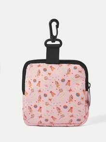 HARRY POTTER X SHEIN 零钱包，多功能收纳袋，硬币收集整理袋，男女通用 - 藕粉色 - 查看 4