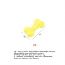 PETSIN 有趣的骨头形状毛绒狗狗玩具，带有BB音效，适合狗狗互动玩耍 - 彩色 - 查看 10