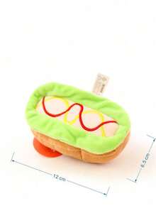 PETSIN 宠物狗磨牙玩具（带声音） - 鸭子玩具 / 香肠迷你汉堡 - 彩色 - 查看 17