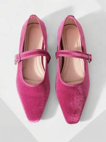 Mnmlis Zapatos casuales planos con cordones frontales para mujer - Burdeos - Ver 3