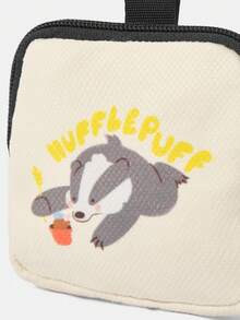 HARRY POTTER X SHEIN Coin Purse With Safety Buckle And Zipper Pocket, Multi-Functional Storage Bag, Coin Collection And Organization Pouch, Suitable For Both Men And Women - Beige - View 3