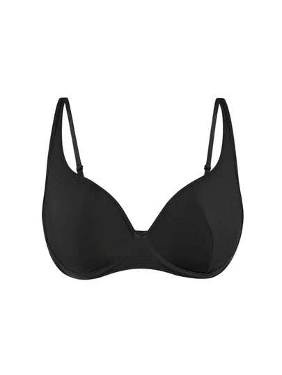 SHAPORA Thin Mesh Patchwork Sexy Lingerie, Minimalist Style, Pushup Bra For Large Bust, Slimming Effect, Wireless, Lift And Gather