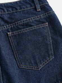 Maija Chân váy denim ngắn nữ, phong cách Y2K, thích hợp cho lễ hội âm nhạc, mùa tựu trường. - Rửa trung bình - Xem 5