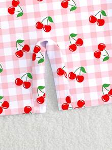 女童泳衣，防紫外线 50+，短袖，拉链款，尺码 4-8 岁 - 彩色 - 查看 5