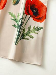 GlowEve Women's Floral Print V-Neck Sleeveless Mid-Length Dress - Multicolor - View 7