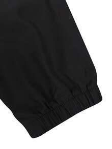 Manfinity Homme Men's Casual Everyday Commute Minimalist Solid Color Zip-Up Hooded Jacket - Black - View 8