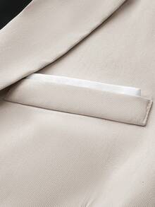 Manfinity Bizformal Men's Apricot Casual Fashion Suit - Apricot - View 10