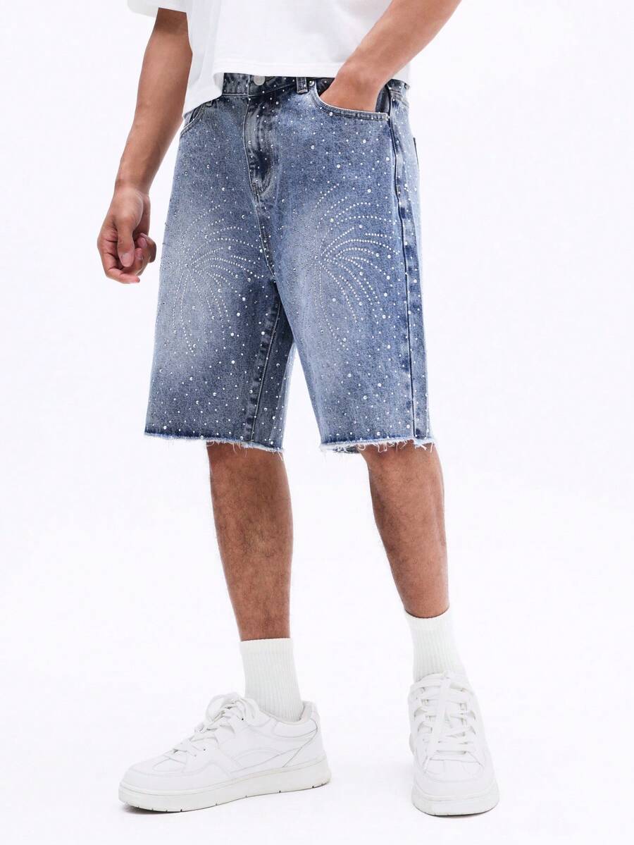 SUMWON Men Denim Shorts - Light Wash - View 1