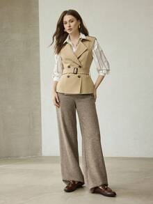 MOTF 女士舒适优雅复古英伦风平底乐福鞋 - 棕色 - 查看 9