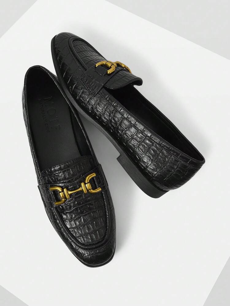 CASUAL COMFORTABLE METALLIC DETAIL FLATS VALENTINE'S DAY SPRING SHOES