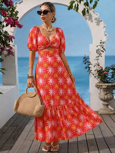 Vivid Eden Women's Contrast Color Print Short Sleeve Dress,Summer Vacation Outfits Women, Summer Outfits Women, Summer Outfits Woman, Women Summer Outfits,Beaches Vacation Dress Dress Summer Woman S Dresses Summer,Spring To Summer,Vacation Outfits Women,Holiday Outfits For Women,Beach Outfit For Women,Sun Dresses For Women,Ummer Beach Dresses, Back-To-School Outfits, Very Simple Outfits, Women's Country Style Clothing, Office Wear, Old-Fashioned Style, Teacher's Outfits, Date Wear, Graduation Season Dresses, Women's Dresses, Spring/Summer Casual Dresses, Summer Dresses.Vacation,Vacation Style