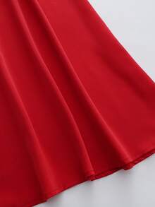 Franclia Nuevo vestido de oficina sin mangas de estilo francés en color rojo, vestido casual de verano, vestido de unicolor para ocasiones formales, vestido elegante, vestido versátil para mujeres, vestido de verano para mujeres, vestido elegante para mujeres, ropa de oficina, vestido elegante para fiestas, adecuado para ocasiones casuales, de fiesta, de viaje y otras. Vestido elegante rojo, vestido acampanado rojo, vestido de invitada de boda rojo, vestido sin mangas, vestido de cuello en V, vestido de moda, vestido elegante, vestido formal, vestidos para mujeres, vestido de mujer, vestido rojo, vestido formal, ropa de alta calidad - Rojo - Ver 4