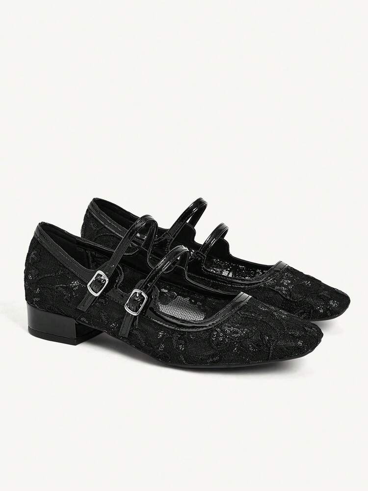 CUCCOO CHICEST Women's Buckle Design Casual Versatile Flat Shoes