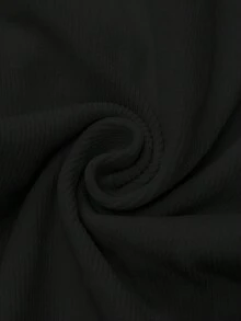 SHEIN Maternity Casual Solid Color Sleeveless Backless Romper For Summer,Word Cup - Black - View 7