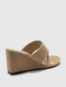 CUCCOO BIZCHIC 女士水钻装饰休闲厚底凉鞋 - 駝色 - 查看 7