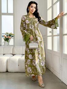 Yasmyna Nuevo vestido casual y cómodo con estampado floral para vacaciones - Multicolor - Ver 4