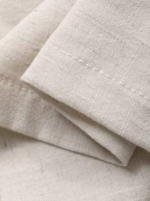 DAZY 2pcs Women Embroidered Camisole Top & Wide Leg Linen Pants Set - Apricot - View 4