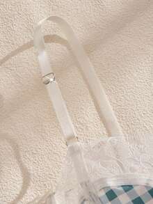 Eraneu 女士蕾丝拼接文胸 - 彩色 - 查看 10