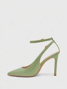 CUCCOO BIZCHIC New Versatile Pointed Toe Women's High Heels For Christmas Valentine's Day - Light green - View 10
