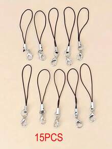 15/20 Pack Phone & USB Drive Lanyards - Detachable Mini Cord With Lobster Clasp For Keychain, DIY Crafts & Accessories - Multicolor - View 7