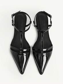 Black patent leather