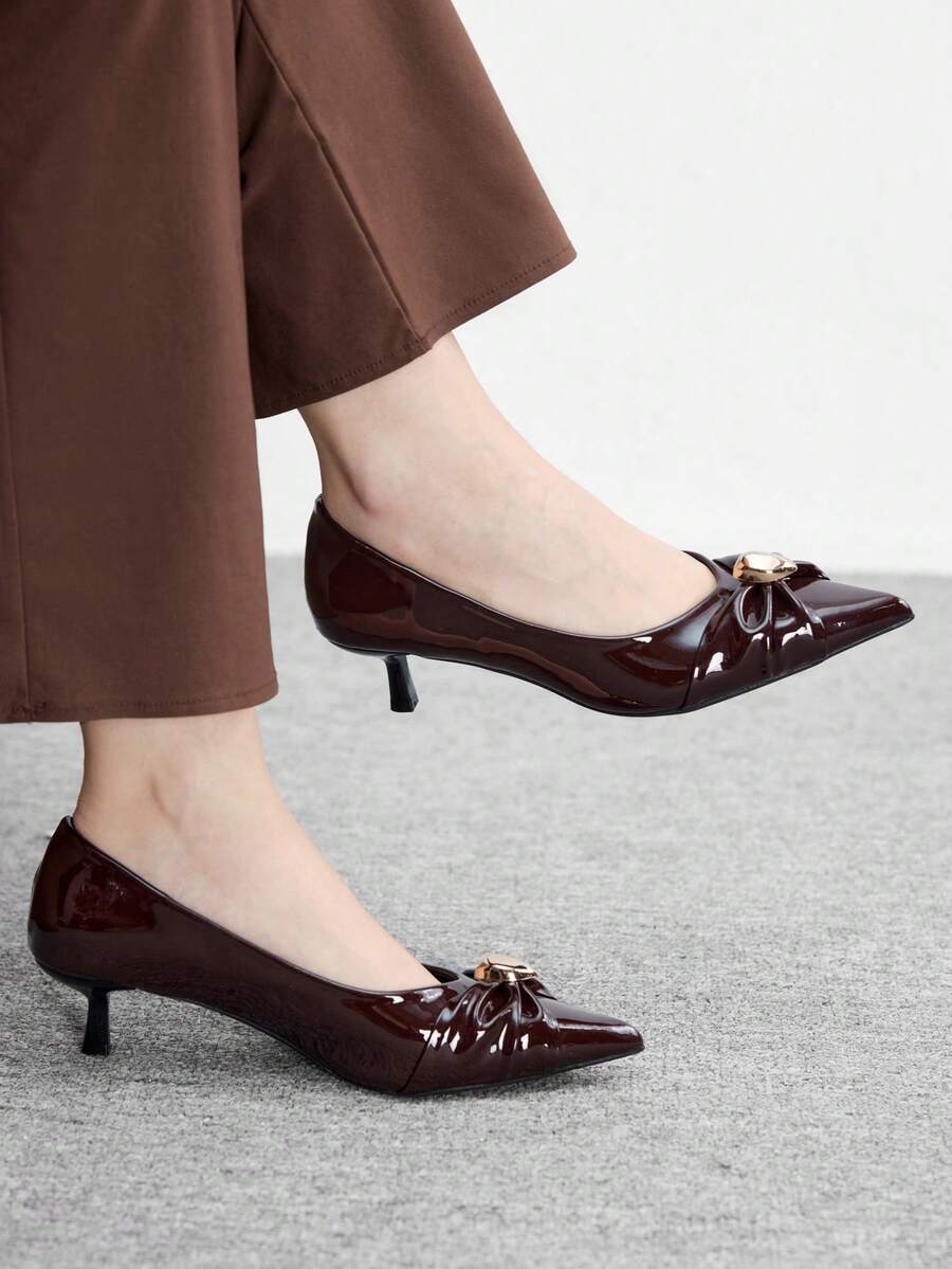 CUCCOO BIZCHIC Women Pumps Spring Shoes - Brown - View 1