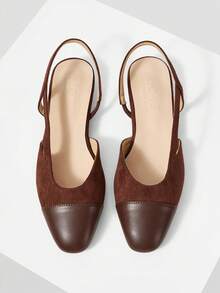 MOTF PREMIUM ZAPATOS PLANOS DE MUJER CON TIRAS CRUZADAS CÓMODOS - Marrón - Ver 1