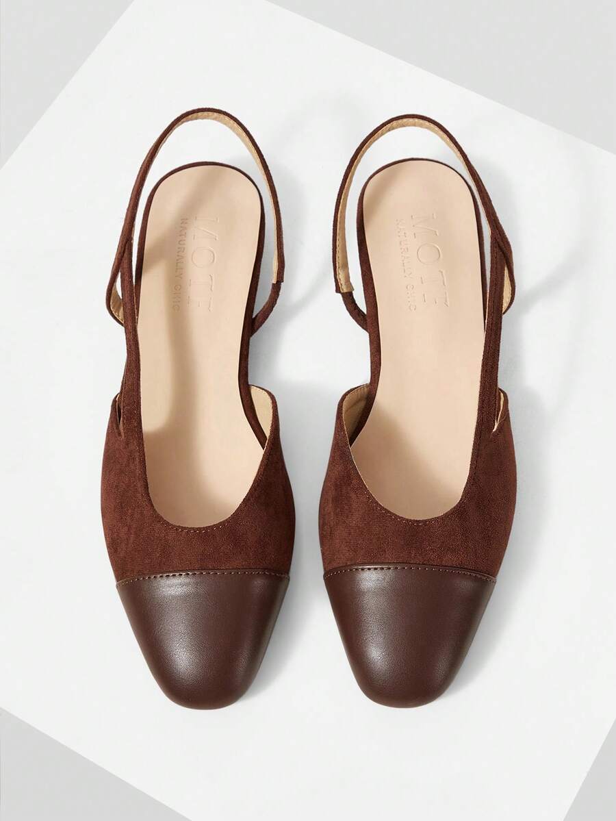 MOTF PREMIUM ZAPATOS PLANOS DE MUJER CON TIRAS CRUZADAS CÓMODOS - Marrón - Ver 1