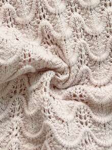 Soleia 女士度假卡其色钩编纹理露背V领金属点缀连体裤，性感沙滩连体裤，适合假日、约会、海滩度假、婚礼、派对、邮轮旅行、城市度假、波西米亚风度假、音乐节、嬉皮风、西部风等场合。 - 卡其色 - 查看 7