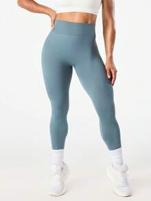 Easithlete Easithlete 1件装吸湿排汗提臀基础运动裤，无缝设计，适合健身/瑜伽 - 彩色 - 查看 5